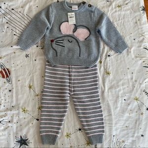 Hanna Andersson Critter Sweaterknit Set